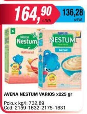 Maxiconsumo Avena Nestum Varios x 225gr oferta