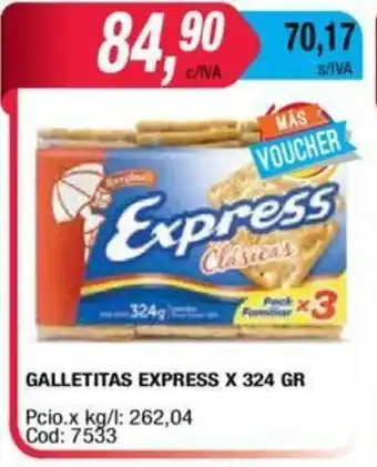 Maxiconsumo Galletitas Express x 324gr oferta