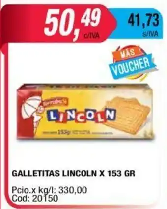 Maxiconsumo Lincoln Galletitas x 153gr oferta