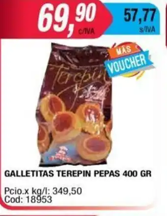 Maxiconsumo Galletitas Terepin Pepas 400gr oferta