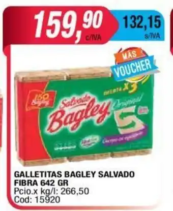 Maxiconsumo Bagley Salvado Fibra Galletitas 642gr oferta