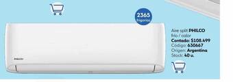 Coppel Aire split philco frio calor oferta