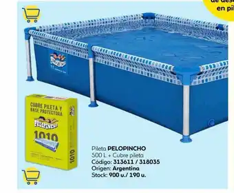 Coppel Pileta pelopincho 500 l + cubre pileta oferta