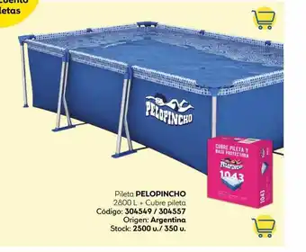Coppel Pileta pelopincho 2800 l + cubre pileta oferta