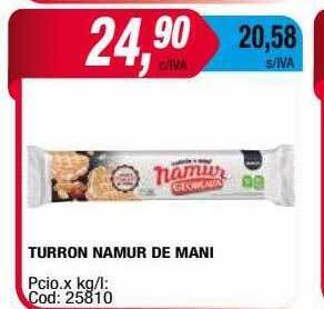 Maxiconsumo Turron namur de mani oferta