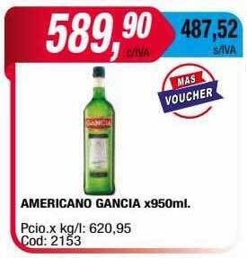 Maxiconsumo Americano gancia oferta