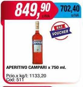 Maxiconsumo Aperitivo campari oferta