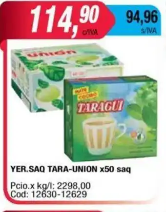 Maxiconsumo Tara Union Yer.Saq x 50saq oferta