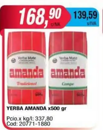 Maxiconsumo Yerba Amanda 500gr oferta