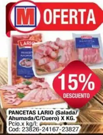 Maxiconsumo Pancetas Lario oferta