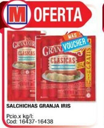 Maxiconsumo Salchichas Granja Iris oferta