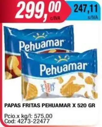 Maxiconsumo Pehuamar Papas Fritas x 520gr oferta