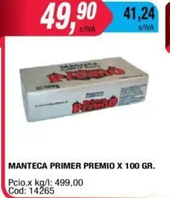 Maxiconsumo Manteca Primer Premio x 100 oferta