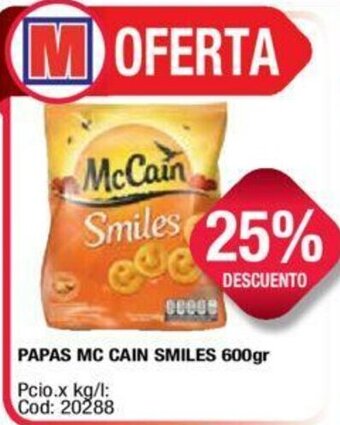 Maxiconsumo Papas Mc Cain Smiles 600gr oferta