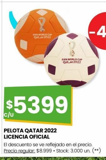 Changomas Pelota qatar 2022 licencia oficial oferta