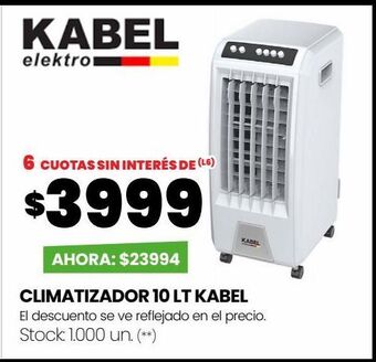 Changomas Climatizador 10 lt kabel oferta