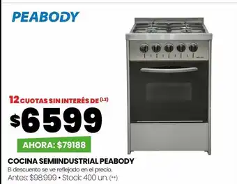 Changomas Cocina semiindustrial peabody oferta