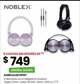 Changomas Auricular hp107 oferta