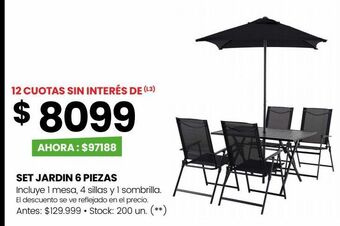 Changomas Set jardin 6 piezas oferta