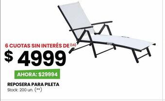 Changomas Reposera para pileta oferta