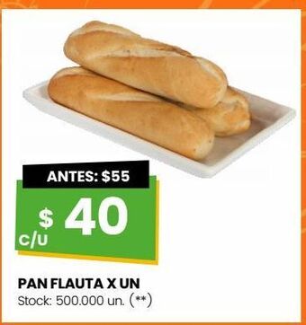 Changomas Pan flauta x un oferta
