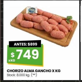 Changomas Chorizo alma gancho x kg oferta