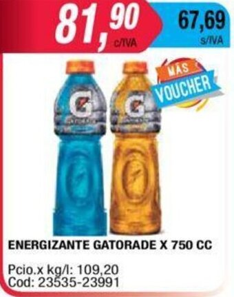 Maxiconsumo Energizante Gatorade x 750cc oferta