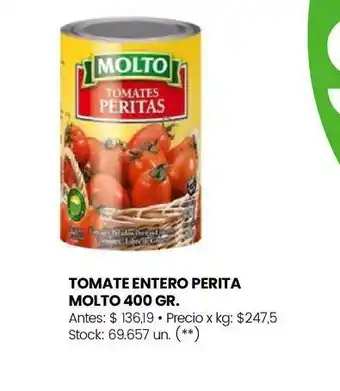 Changomas Tomate entero perita molto 400 gr. oferta