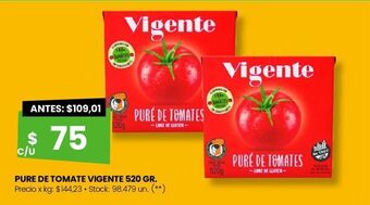 Pure de tomate vigente 520 gr