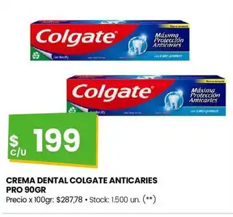 Changomas Crema dental colgate anticaries pro 90gr oferta