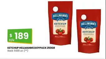 Changomas Ketchup hellmanns doypack 250gr oferta