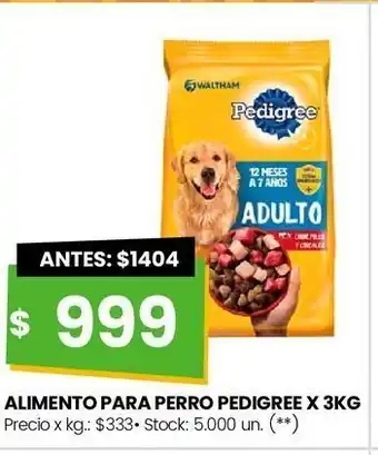 Changomas Alimento para perro pedigree x 3kg oferta