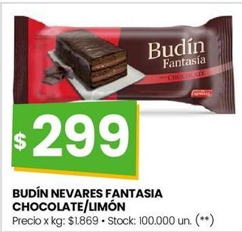 Changomas Budín nevares fantasia chocolate/limón oferta