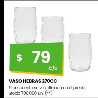 Changomas Vaso hebras 270cc oferta