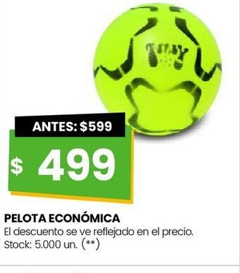 Changomas Pelota económica oferta