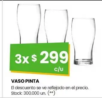 Changomas Vaso pinta x 3 oferta