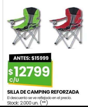 Changomas Silla de camping reforzada oferta