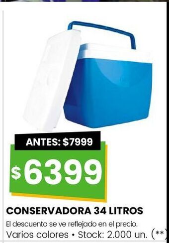 Changomas Conservadora 34 litros oferta