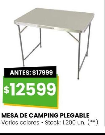Mesa de camping plegable