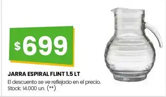 Changomas Jarra espiral flint 1.5 lt oferta