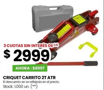 Changomas Criquet carrito 2t atr oferta