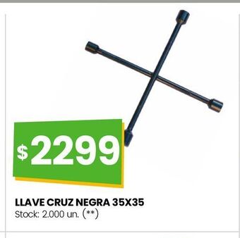 Changomas Llave cruz negra 35x35 oferta