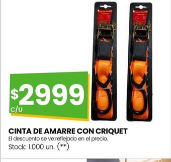 Changomas Cinta de amarre con criquet oferta