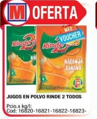Maxiconsumo Jugos En Polvo Rinde 2 Todos oferta