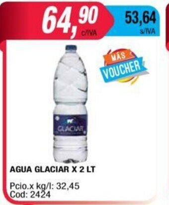 Maxiconsumo Agua Glaciar x 2lt oferta