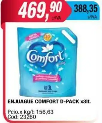 Maxiconsumo Enjuague Comfort D-Pack x 3lt oferta