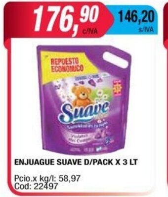 Maxiconsumo Enjuague Suave D/Pack x 3 lt oferta
