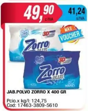 Maxiconsumo Zorro Jab Polvo x 400gr oferta