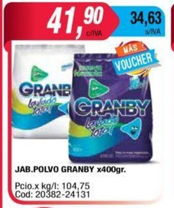 Maxiconsumo Jab.Polvo Granby x 400gr oferta