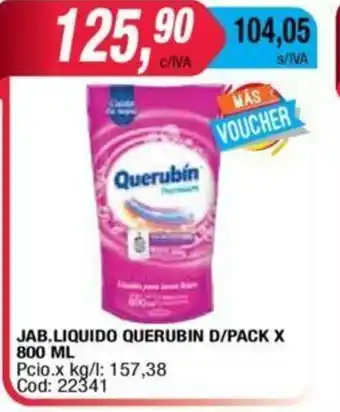 Maxiconsumo Querubin Jab. Liquido D/Pack x 800ml oferta